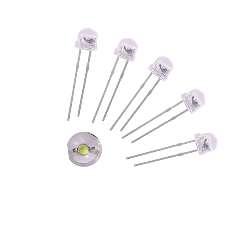 High Brightness DIP LED White LED Diode 1.8V-2.2V 30mA 60deg High-LED 5mm White White LED Diode