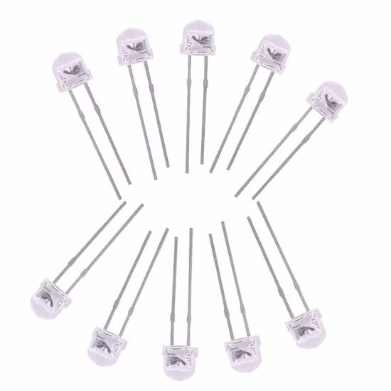 Diodo LED DIP di vendita calda di qualità Shenzhen 3mm 5mm bianco rosso verde blu 0.06W 3mm 5mm 8mm